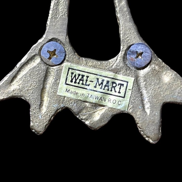 Vintage Walmart Brass Goose Figurine Honking Duck Statue MCM Decor - Picture 5 of 12